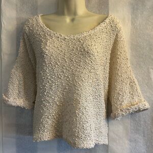 H&M Pull Over Sweater Textured Over Sized Crop Top Sz-S. BB3